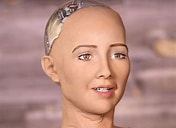 An image of Sofia the AI robot
